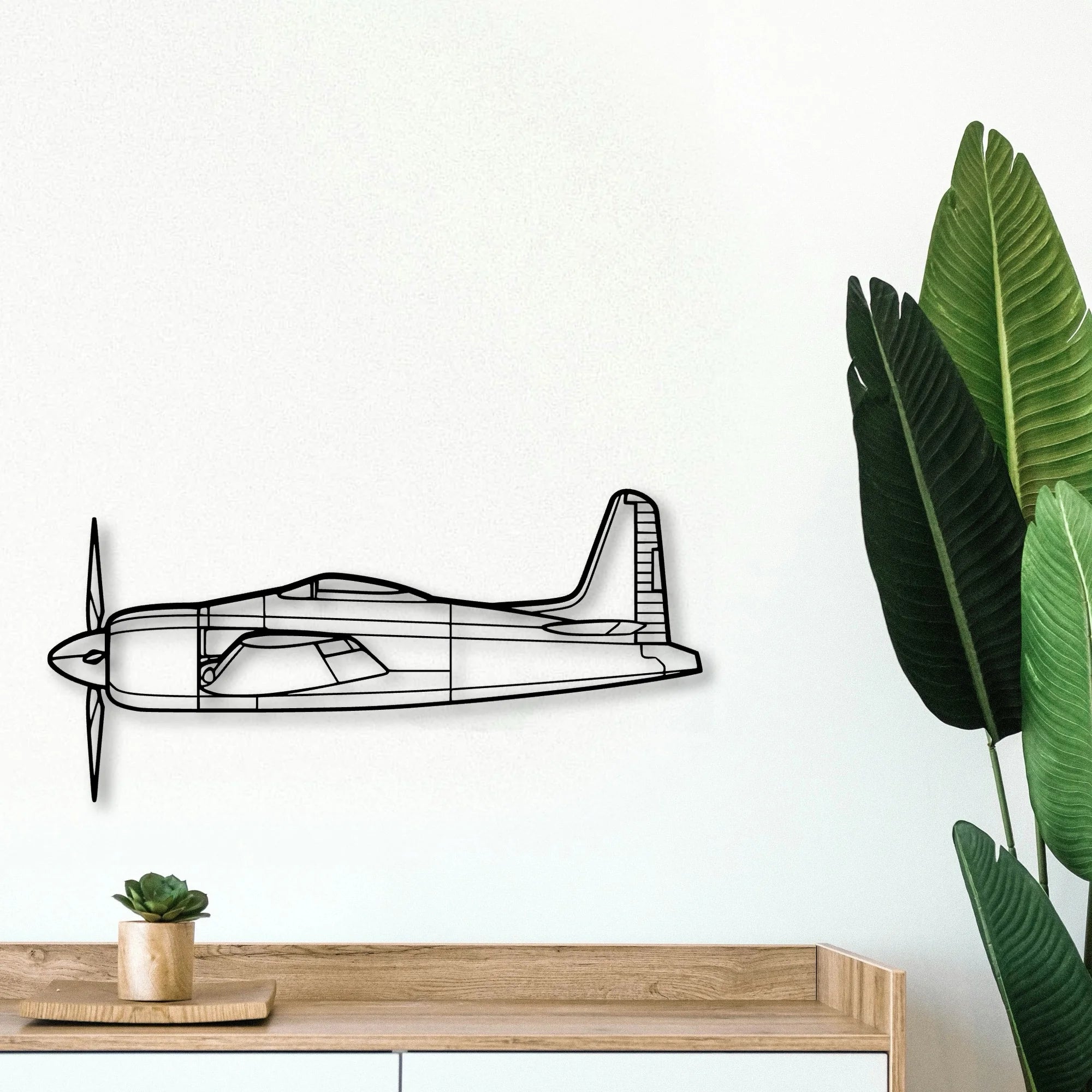 As Sa 202 Bravo Classic Aircraft Silhouette Metal Wall Art - Tinvibe