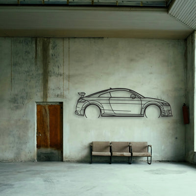 Audi TT Classic Silhouette Metal Wall Art - Tinvibe