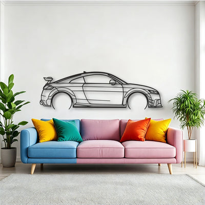 Audi TT Classic Silhouette Metal Wall Art - Tinvibe
