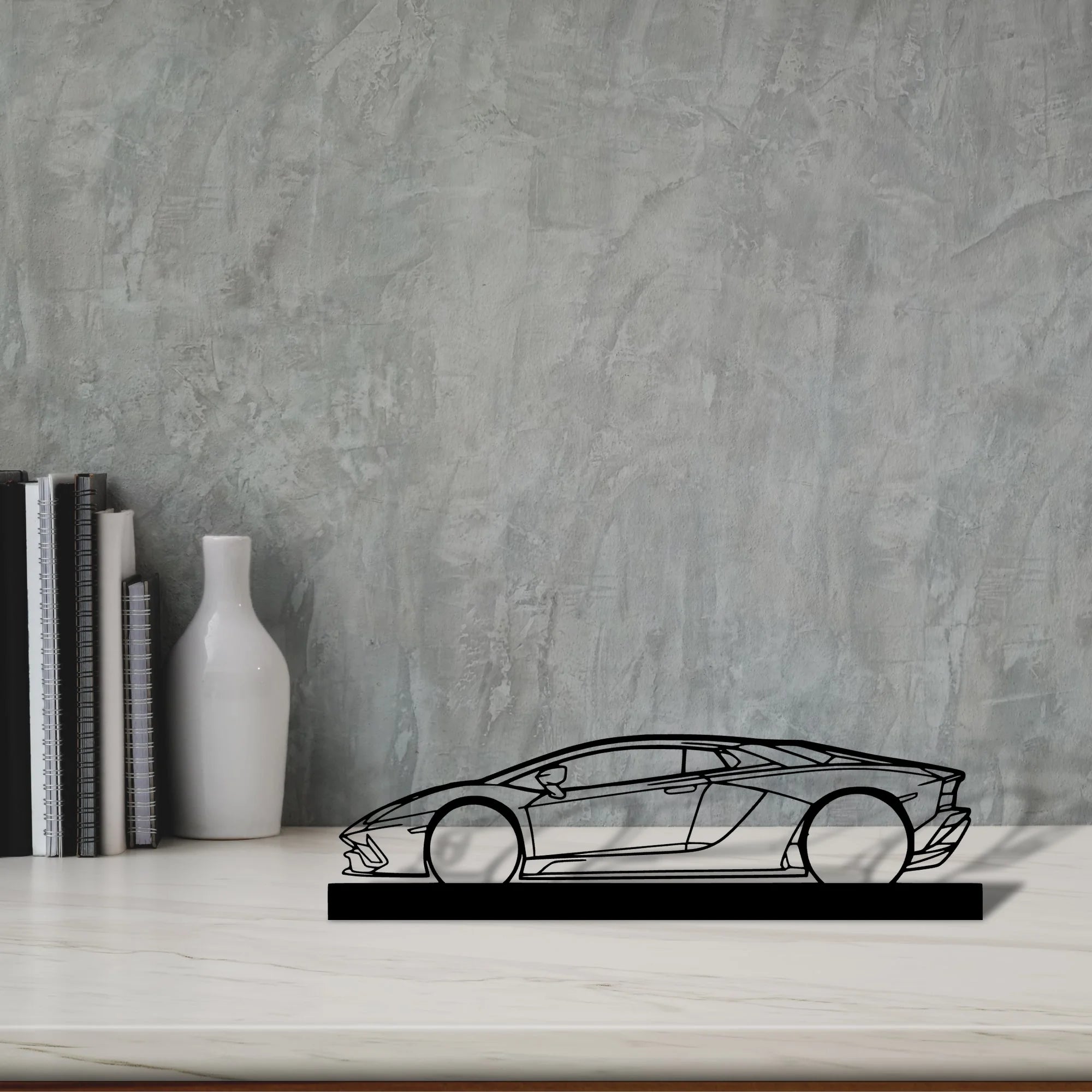 aventador-s-2019 Silhouette Metal Art Stand - Tinvibe