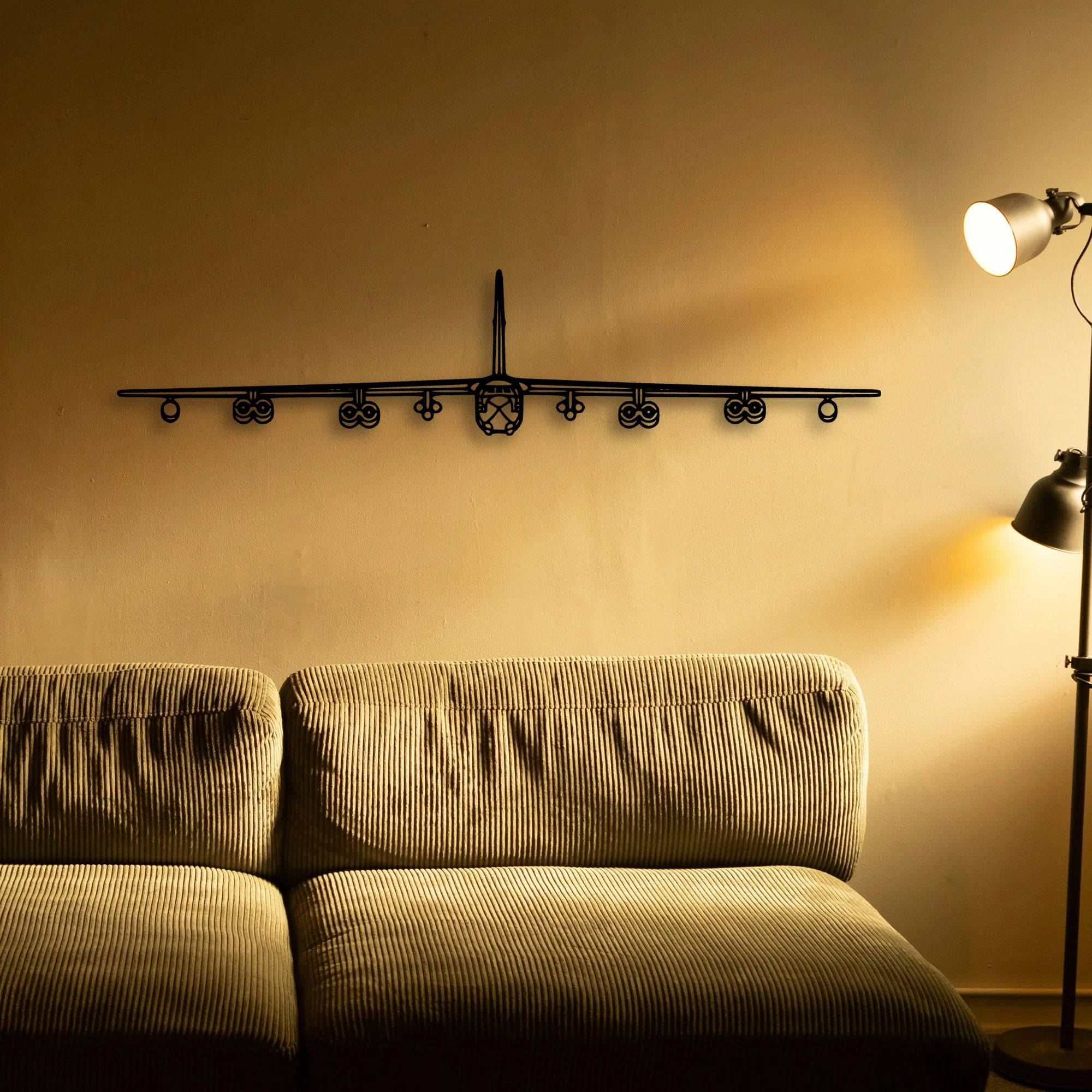 B 52H Stratofortress 2 Classic Aircraft Silhouette Metal Wall Art - Tinvibe