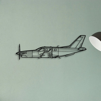 B 70 2 Classic Aircraft Silhouette Metal Wall Art - Tinvibe