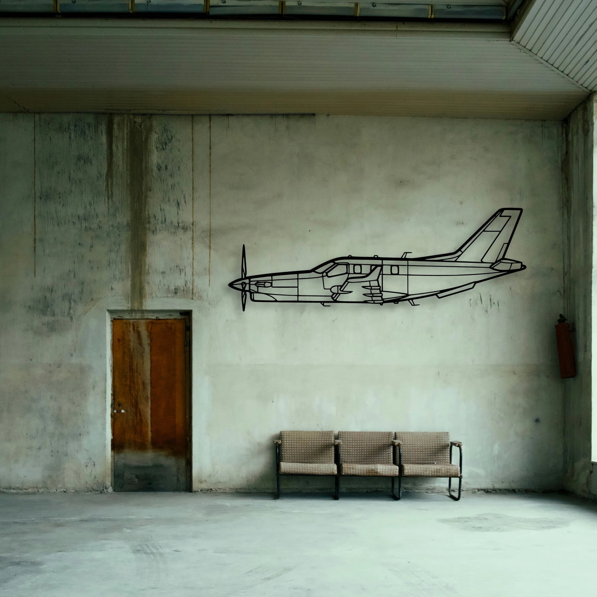 B 70 2 Classic Aircraft Silhouette Metal Wall Art - Tinvibe