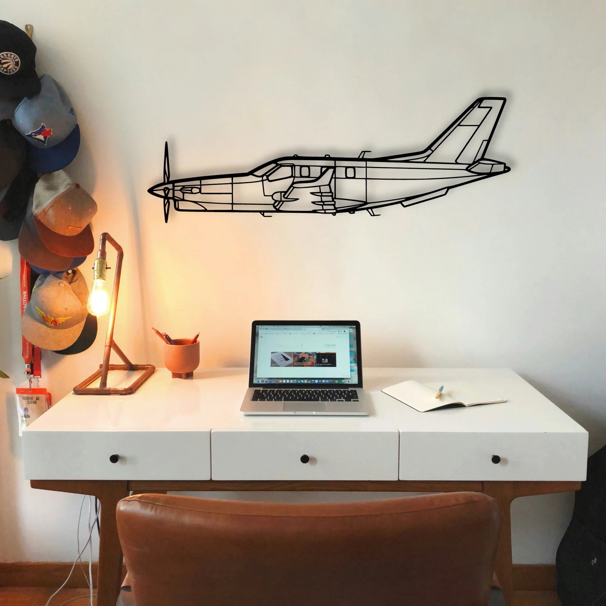 B 70 2 Classic Aircraft Silhouette Metal Wall Art - Tinvibe