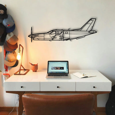 B 70 2 Classic Aircraft Silhouette Metal Wall Art - Tinvibe