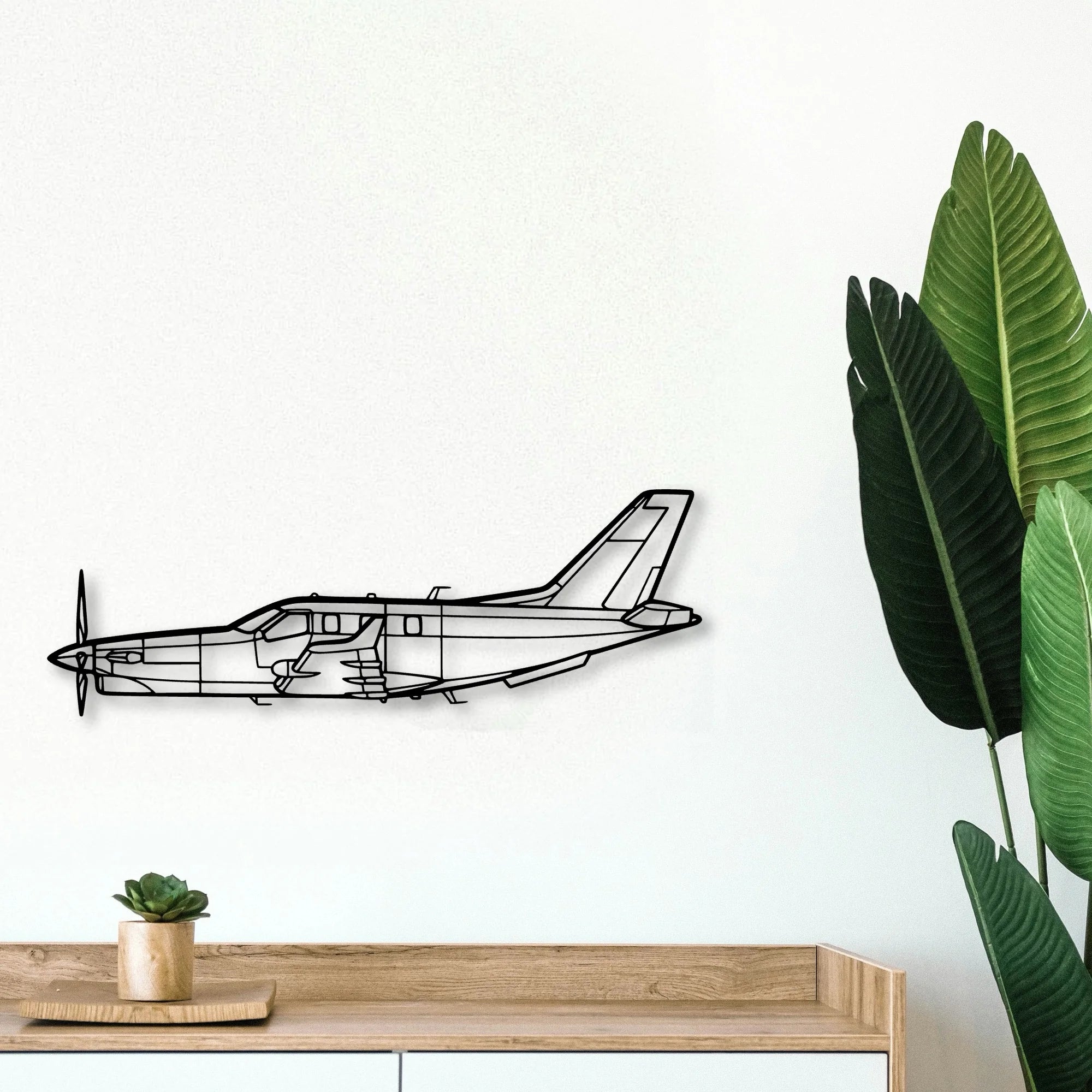 B 70 2 Classic Aircraft Silhouette Metal Wall Art - Tinvibe