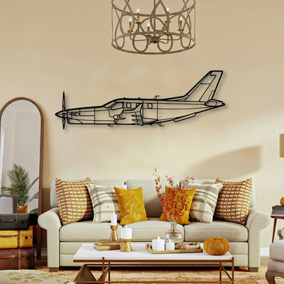 B 70 2 Classic Aircraft Silhouette Metal Wall Art - Tinvibe