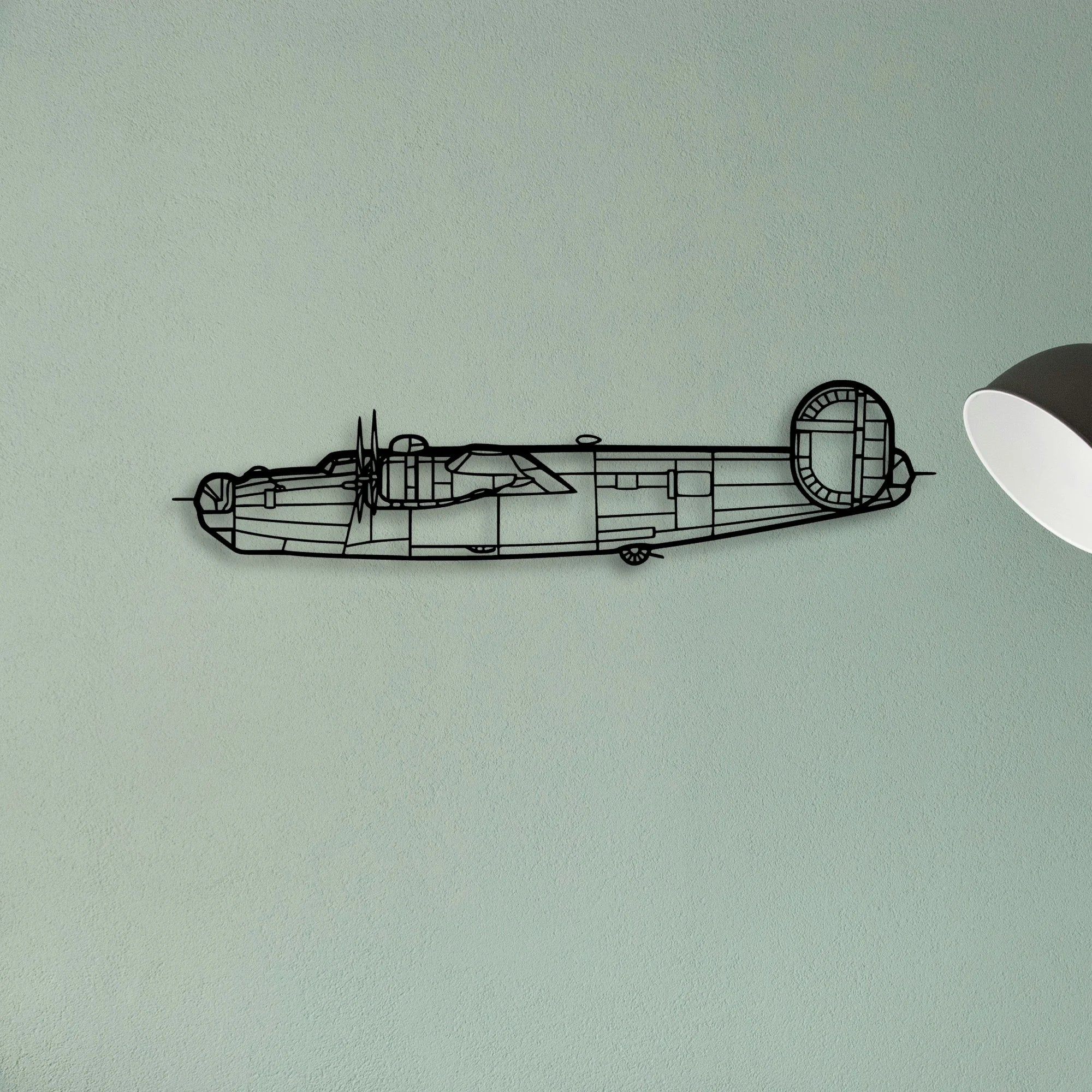 B 70 Classic Aircraft Silhouette Metal Wall Art - Tinvibe