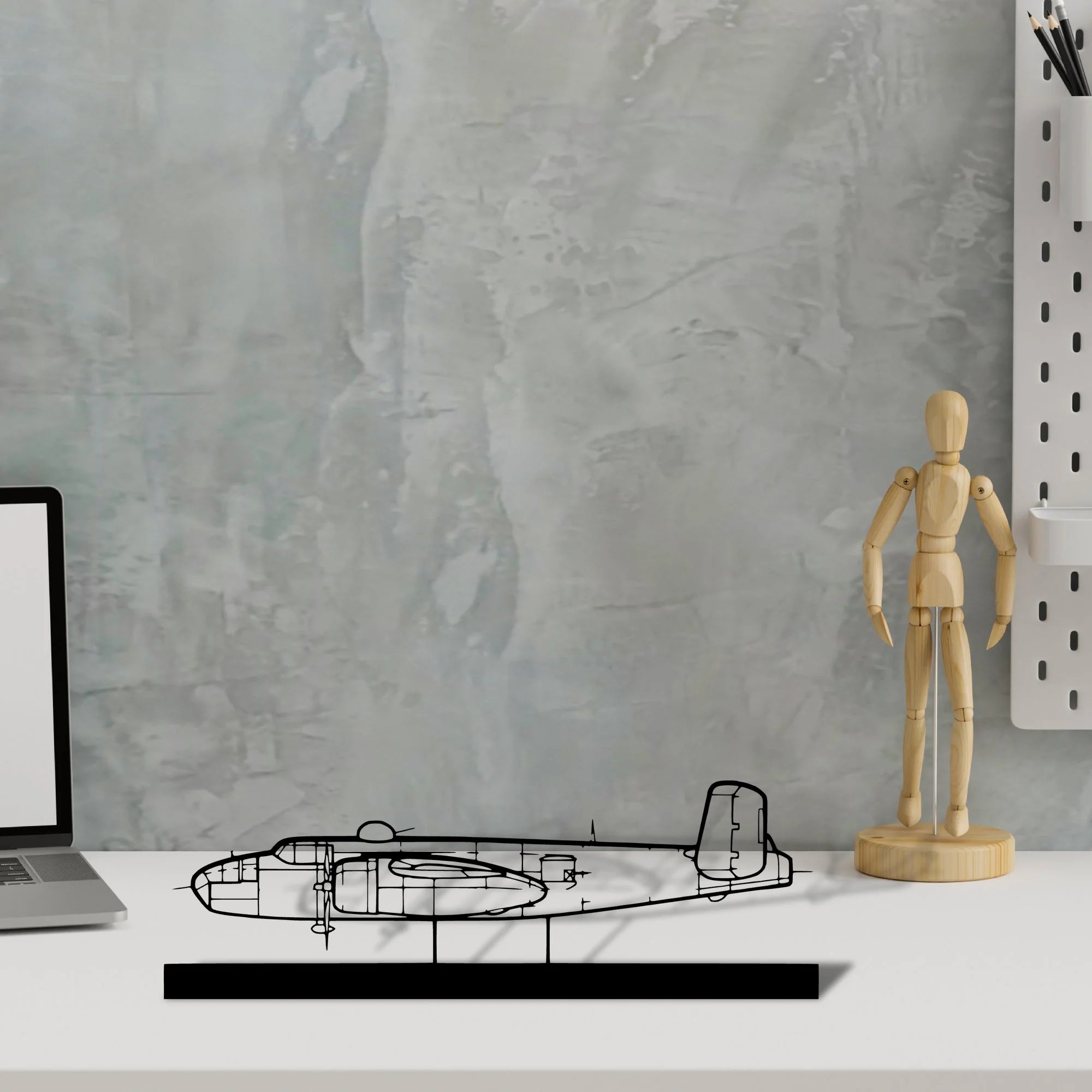 b25j-3 Silhouette Metal Art Stand - Tinvibe