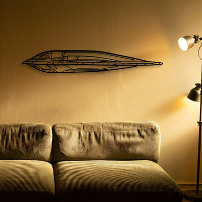B52 Spirit Classic Aircraft Silhouette Metal Wall Art - Tinvibe
