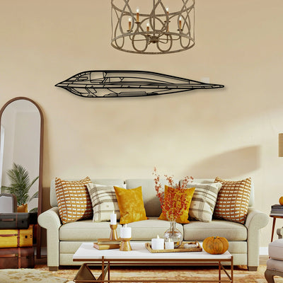 B52 Spirit Classic Aircraft Silhouette Metal Wall Art - Tinvibe