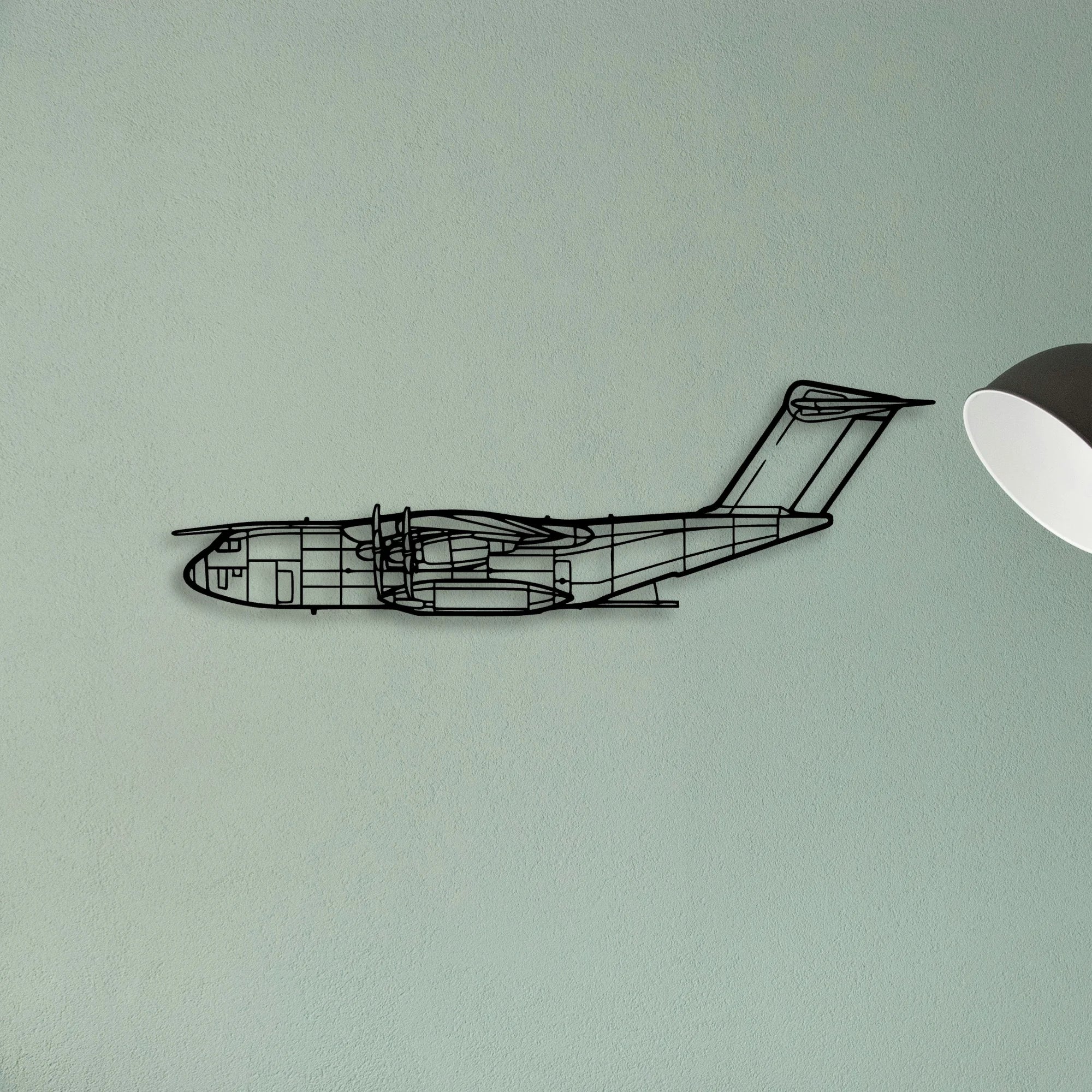 B737 300 2 Classic Aircraft Silhouette Metal Wall Art - Tinvibe