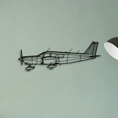 B737 300 Classic Aircraft Silhouette Metal Wall Art - Tinvibe