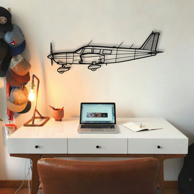 B737 300 Classic Aircraft Silhouette Metal Wall Art - Tinvibe