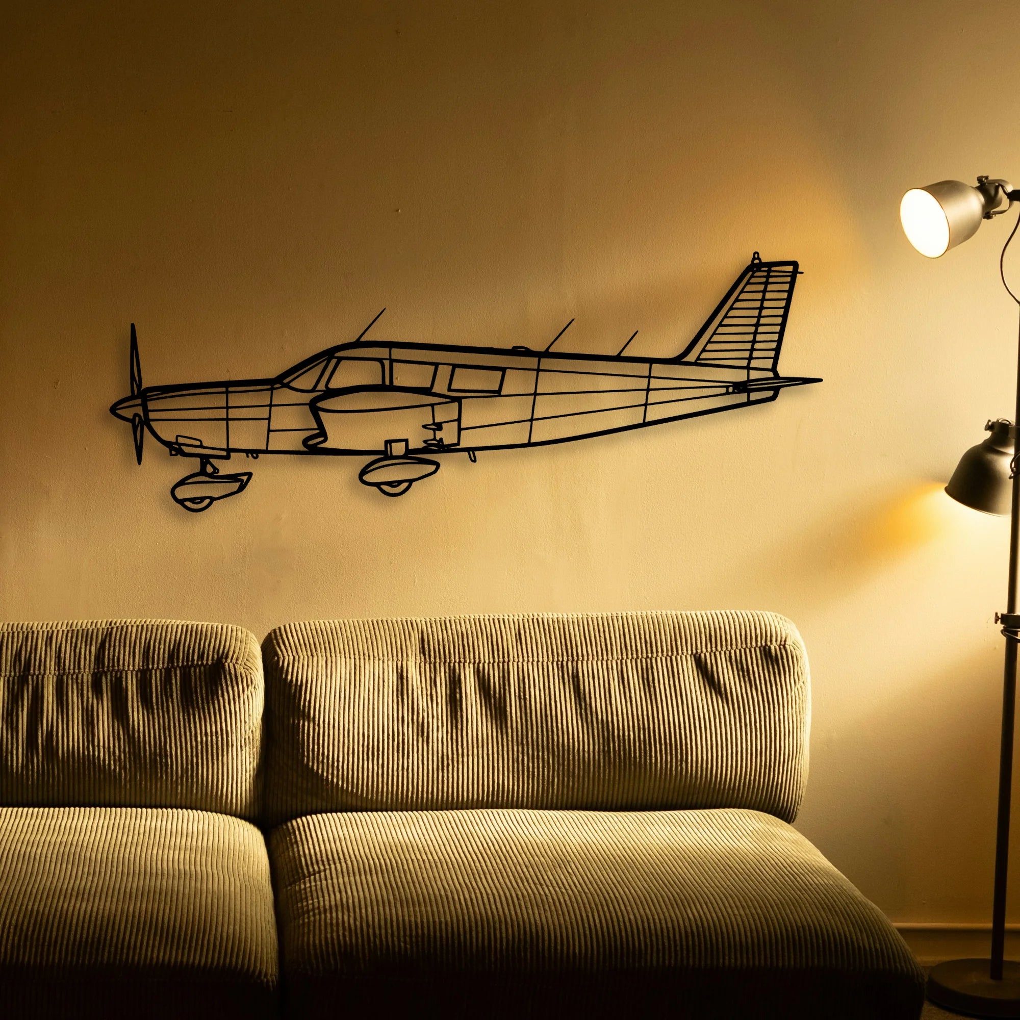 B737 300 Classic Aircraft Silhouette Metal Wall Art - Tinvibe