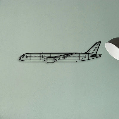 B787 Dreamliner Classic Aircraft Silhouette Metal Wall Art - Tinvibe