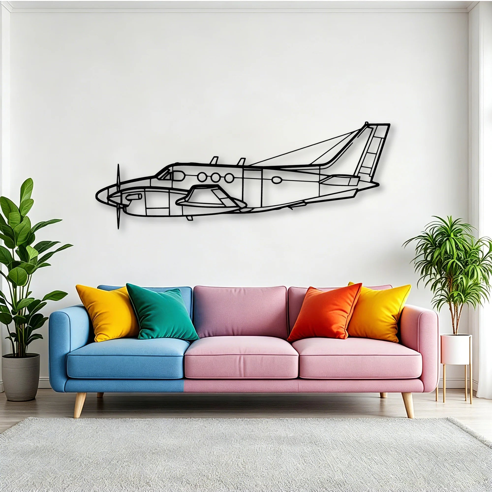 Bac Concorde Classic Aircraft Silhouette Metal Wall Art - Tinvibe