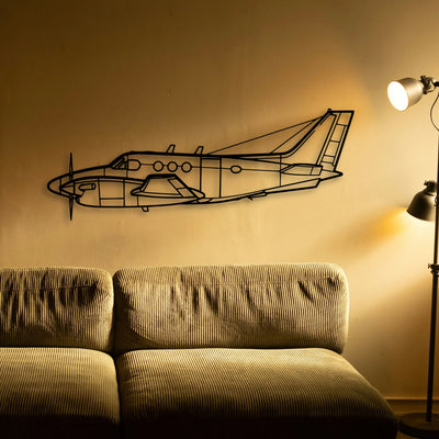 Bac Concorde Classic Aircraft Silhouette Metal Wall Art - Tinvibe