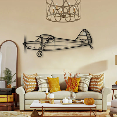 Bell 212 Sentry 2 Classic Aircraft Silhouette Metal Wall Art - Tinvibe