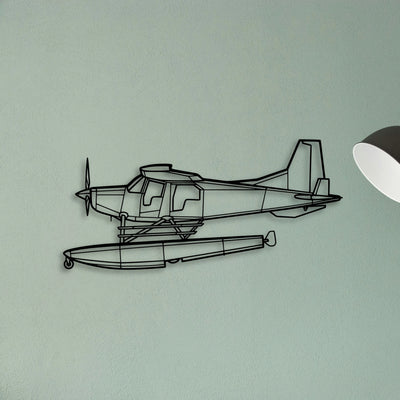 Bush Hawk Xp Classic Aircraft Silhouette Metal Wall Art - Tinvibe