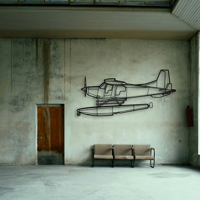 Bush Hawk Xp Classic Aircraft Silhouette Metal Wall Art - Tinvibe