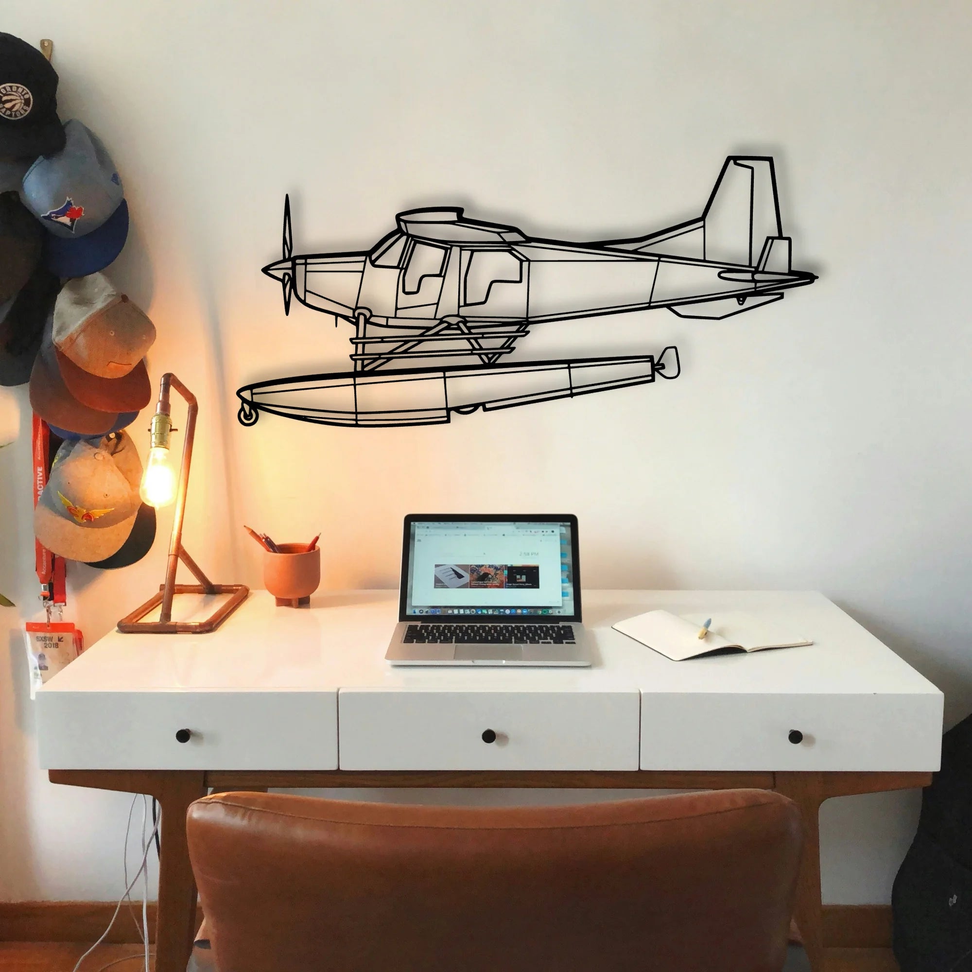 Bush Hawk Xp Classic Aircraft Silhouette Metal Wall Art - Tinvibe