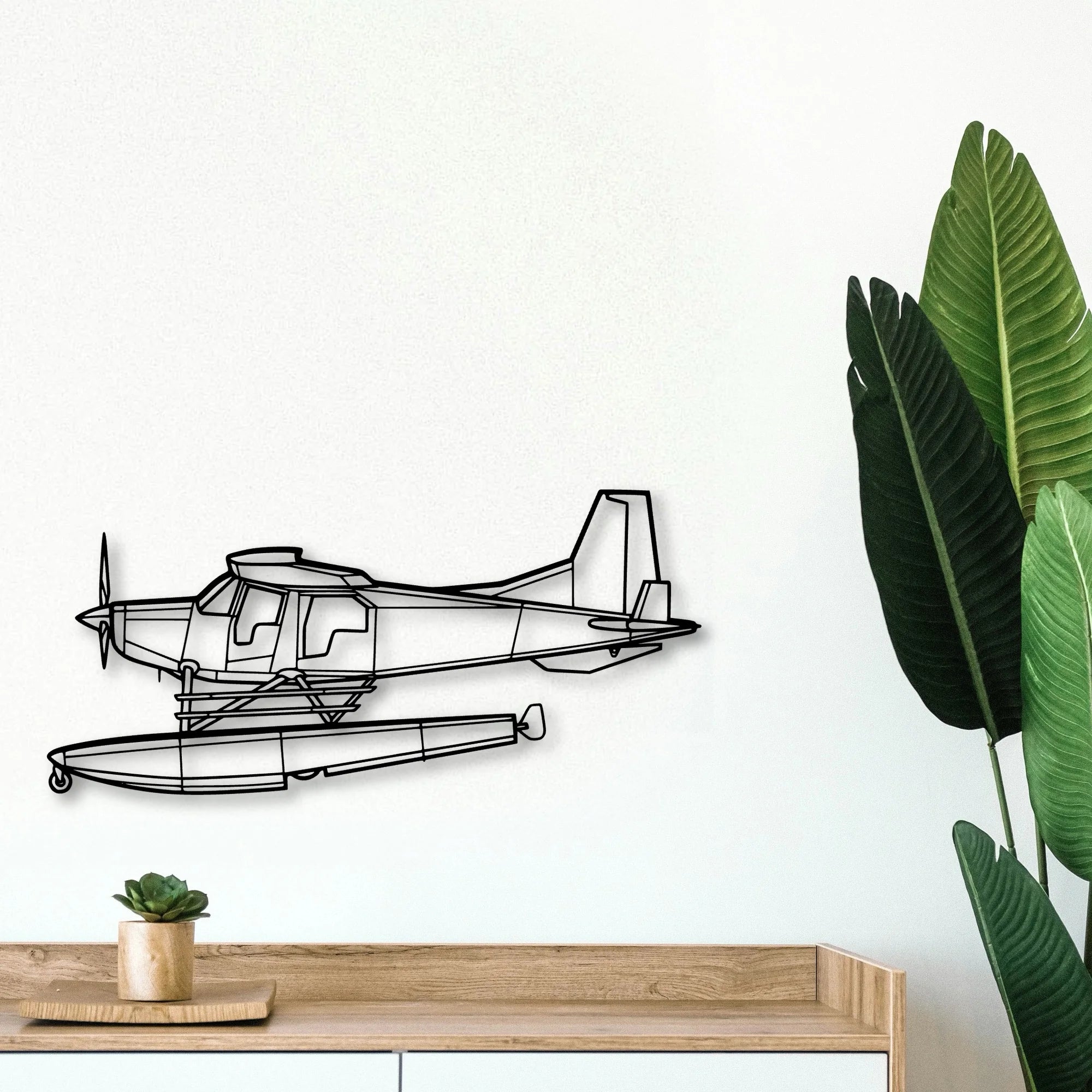 Bush Hawk Xp Classic Aircraft Silhouette Metal Wall Art - Tinvibe