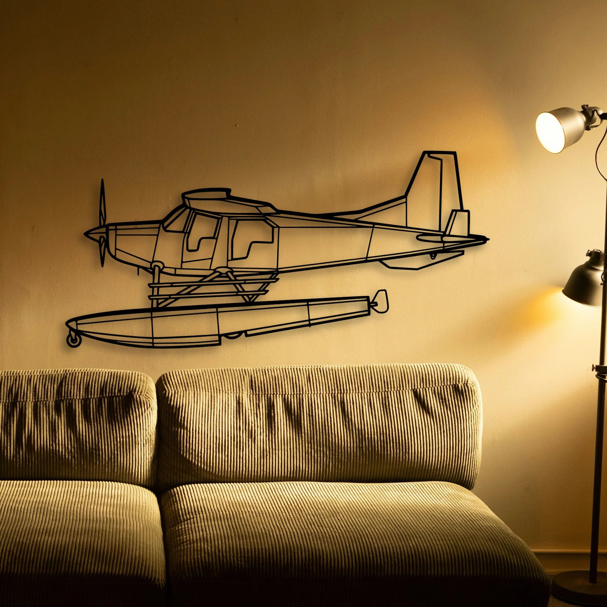 Bush Hawk Xp Classic Aircraft Silhouette Metal Wall Art - Tinvibe