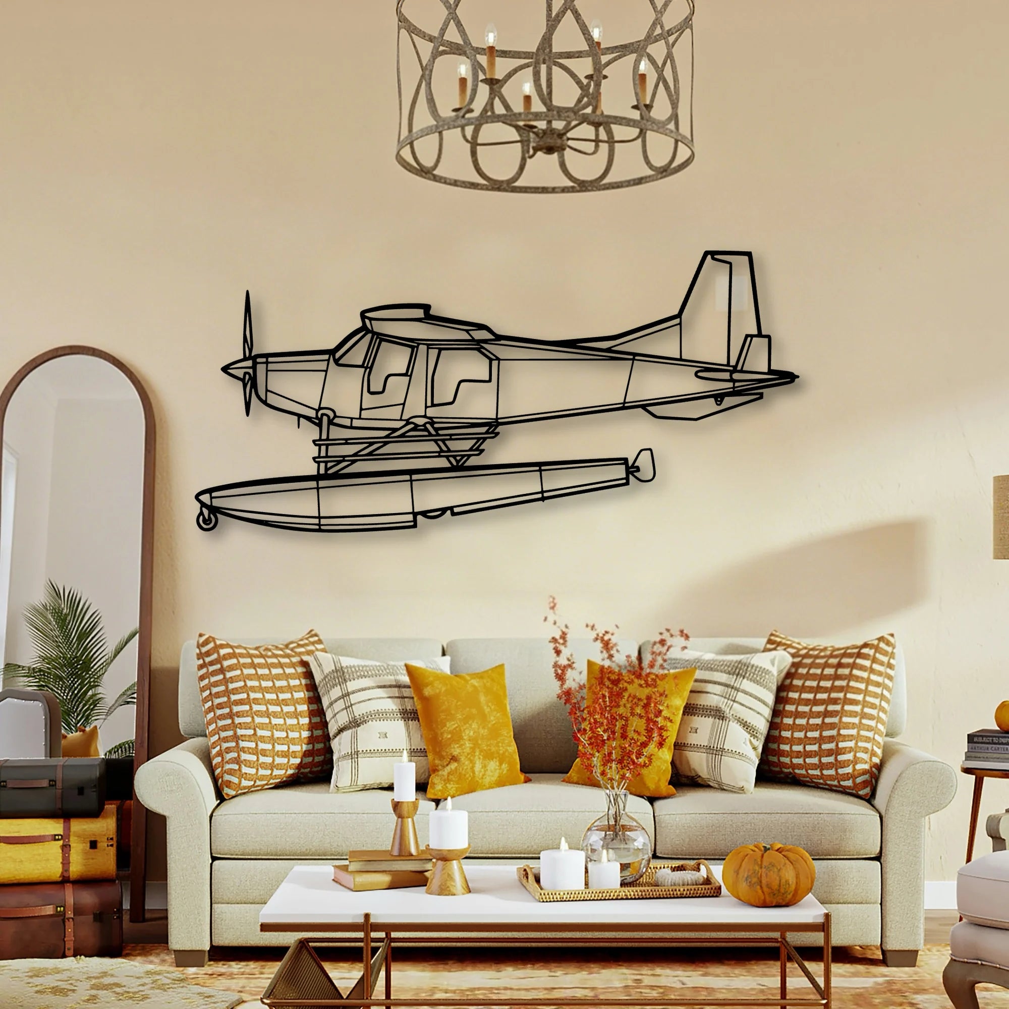Bush Hawk Xp Classic Aircraft Silhouette Metal Wall Art - Tinvibe