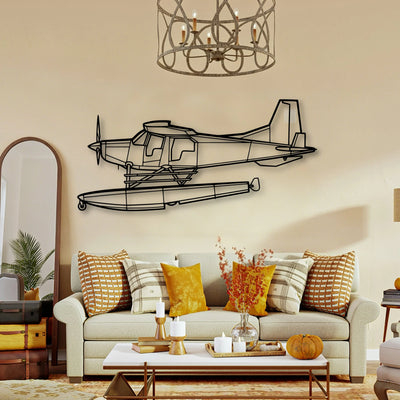 Bush Hawk Xp Classic Aircraft Silhouette Metal Wall Art - Tinvibe