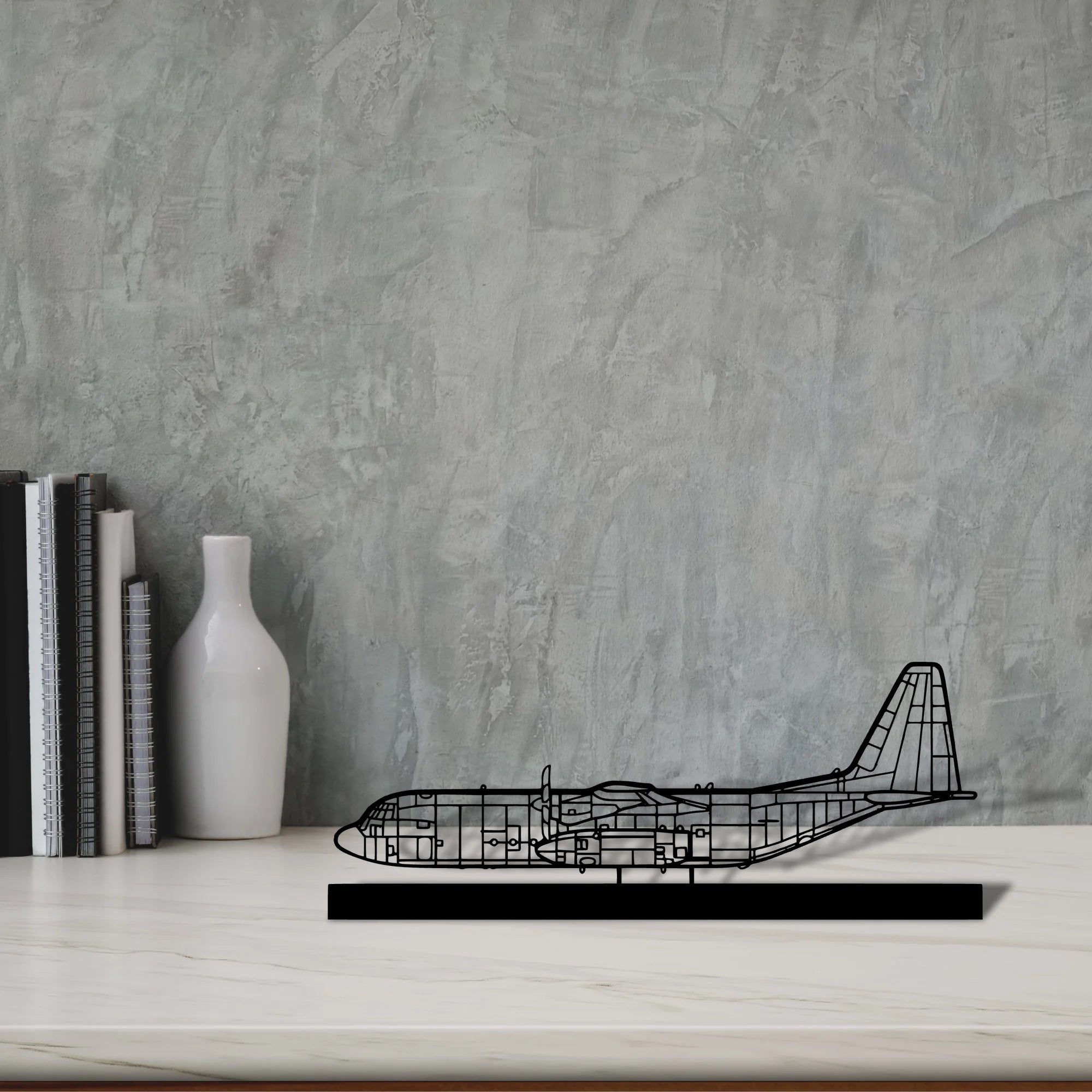 c-130 Silhouette Metal Art Stand - Tinvibe