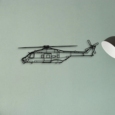 C 130H Hercules 2 Classic Aircraft Silhouette Metal Wall Art - Tinvibe