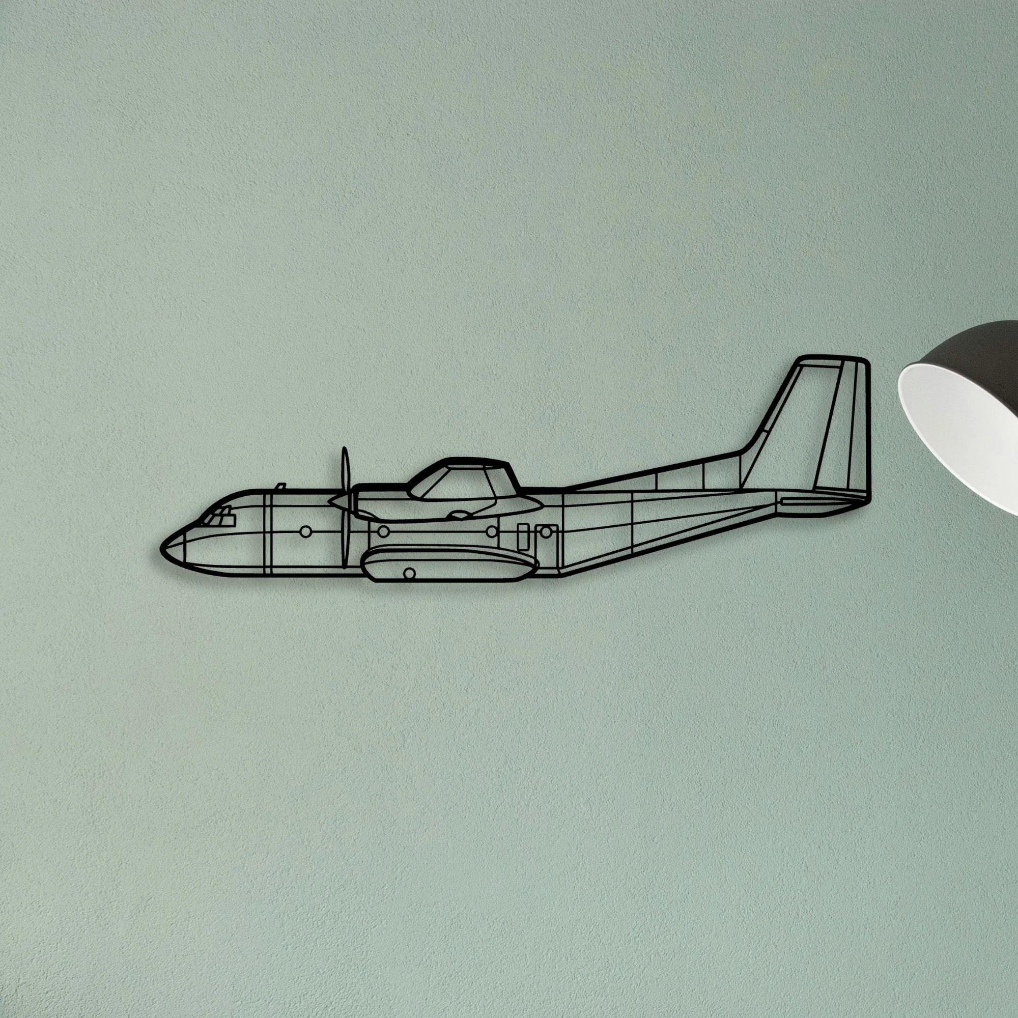C 160 Classic Aircraft Silhouette Metal Wall Art - Tinvibe