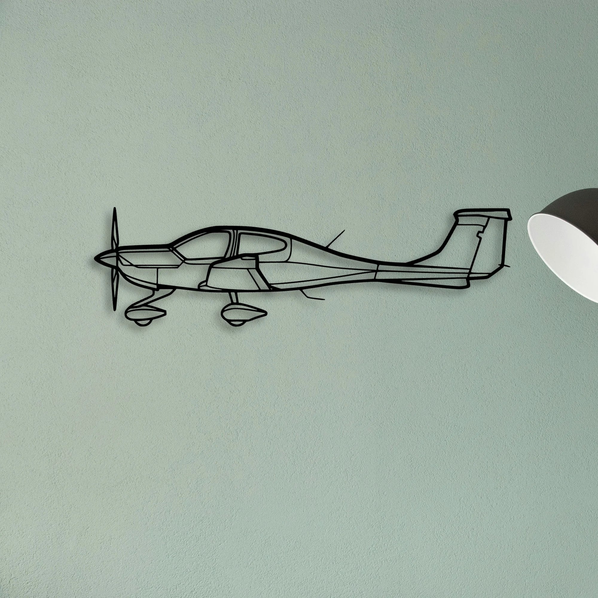 C 165 Classic Aircraft Silhouette Metal Wall Art - Tinvibe