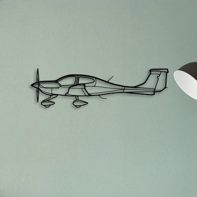 C 165 Classic Aircraft Silhouette Metal Wall Art - Tinvibe