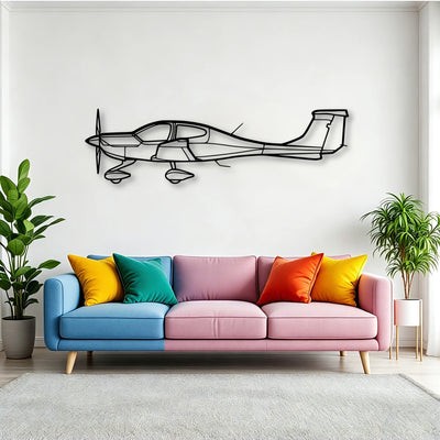 C 165 Classic Aircraft Silhouette Metal Wall Art - Tinvibe