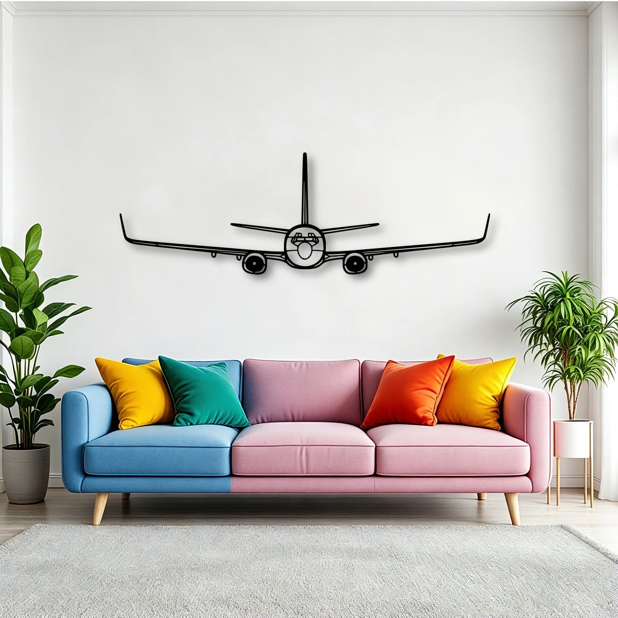 C 40A Clipper Classic Aircraft Silhouette Metal Wall Art - Tinvibe