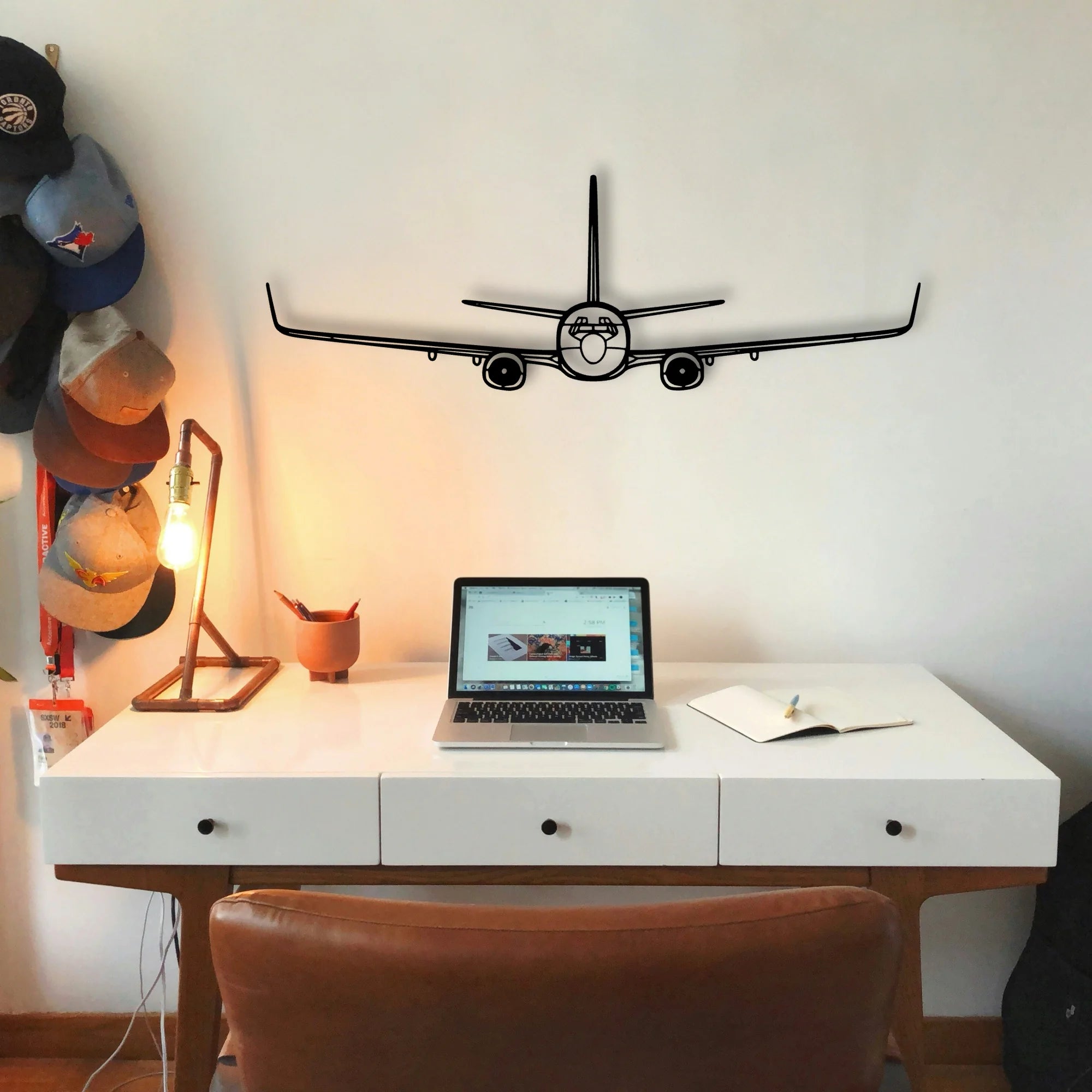 C 40A Clipper Classic Aircraft Silhouette Metal Wall Art - Tinvibe