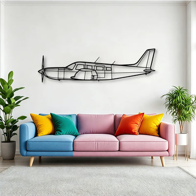C 5 Galaxy 2 Classic Aircraft Silhouette Metal Wall Art - Tinvibe
