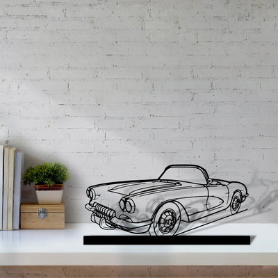 c1-1960 Silhouette Metal Art Stand - Tinvibe