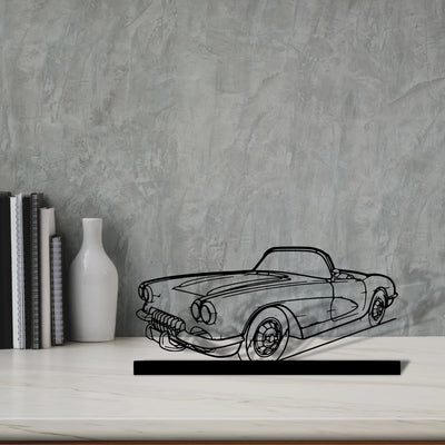 c1-1960 Silhouette Metal Art Stand - Tinvibe