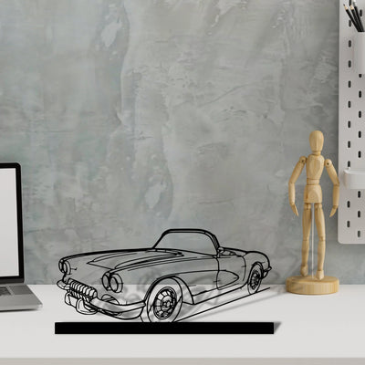c1-1960 Silhouette Metal Art Stand - Tinvibe