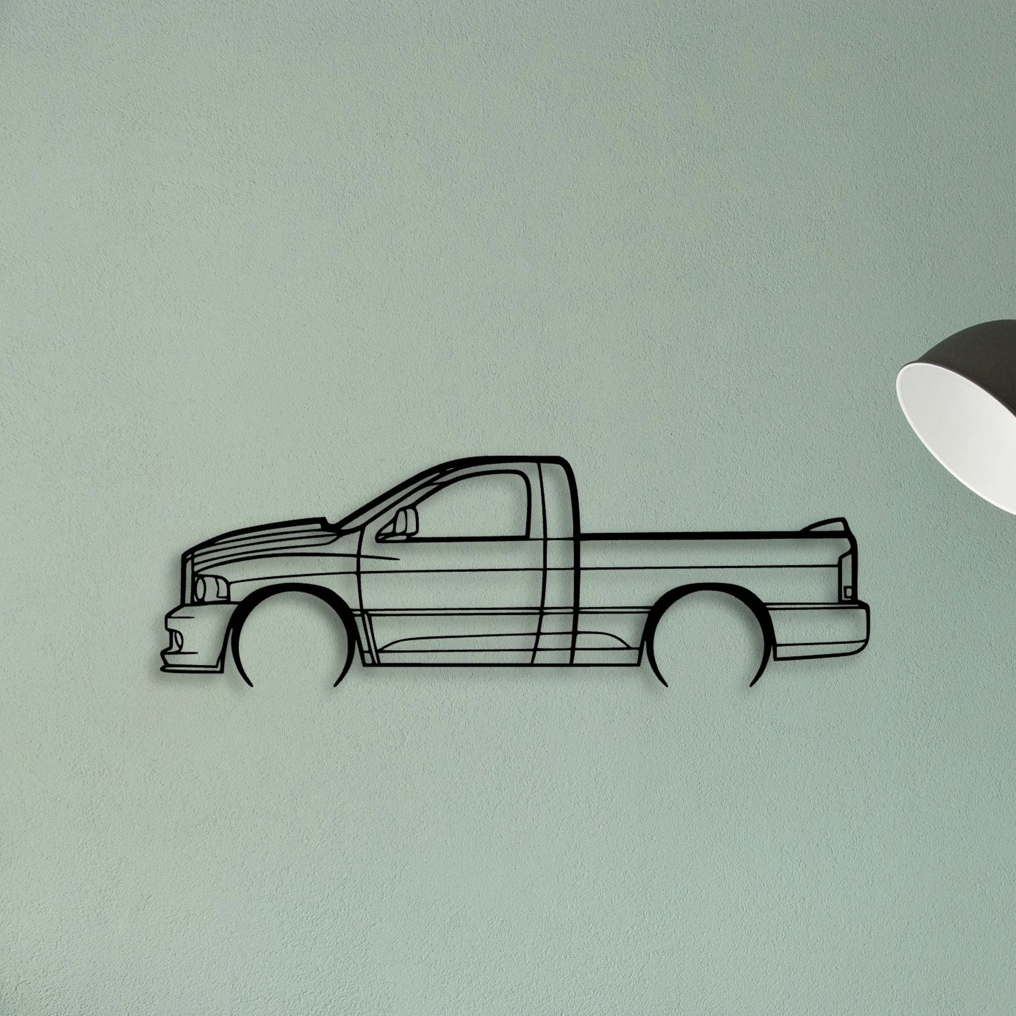 C Classic Silhouette Metal Wall Art - Tinvibe