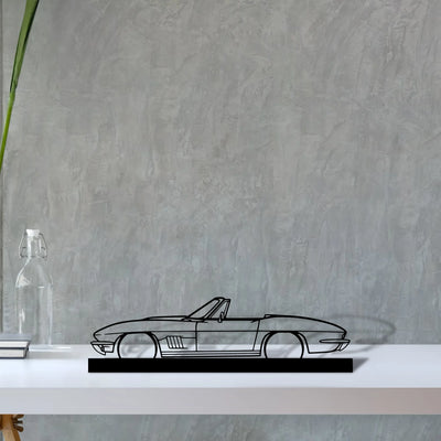 c2-convertible-1967 Silhouette Metal Art Stand - Tinvibe