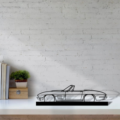 c2-convertible-1967 Silhouette Metal Art Stand - Tinvibe