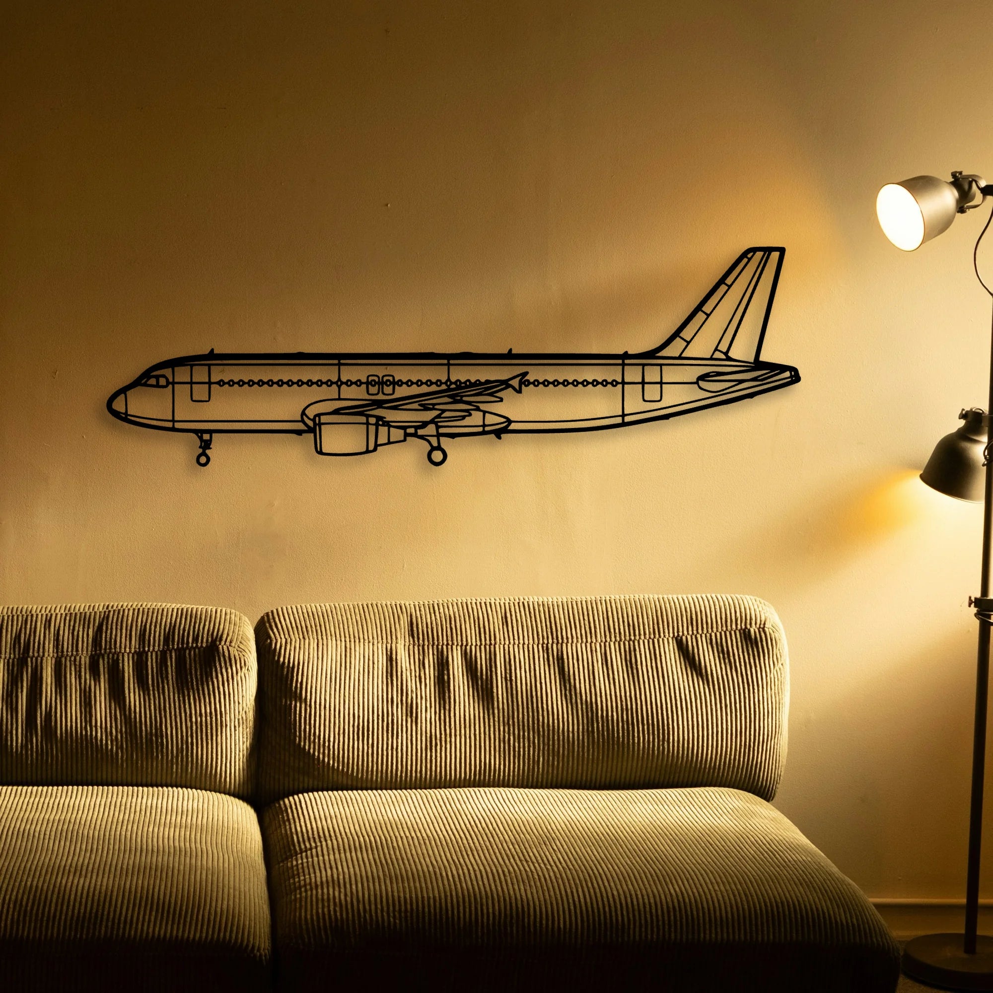C208B Grand Caravan Classic Aircraft Silhouette Metal Wall Art - Tinvibe