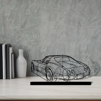 c3-1976 Silhouette Metal Art Stand - Tinvibe