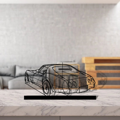 c3-1976 Silhouette Metal Art Stand - Tinvibe