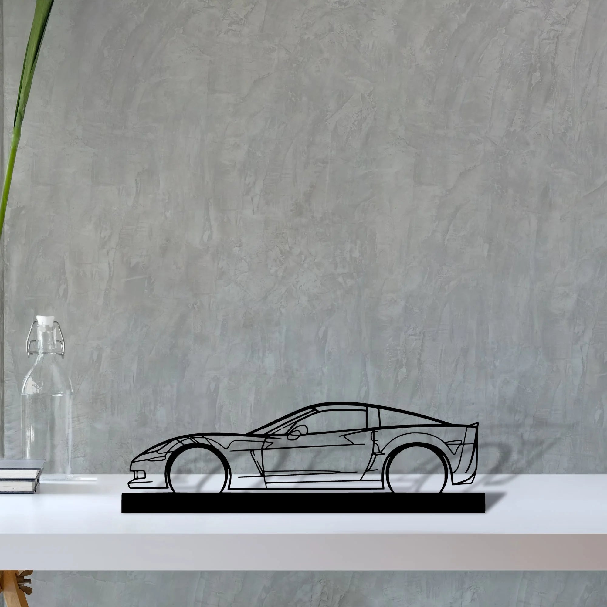 c6-z06 Silhouette Metal Art Stand - Tinvibe