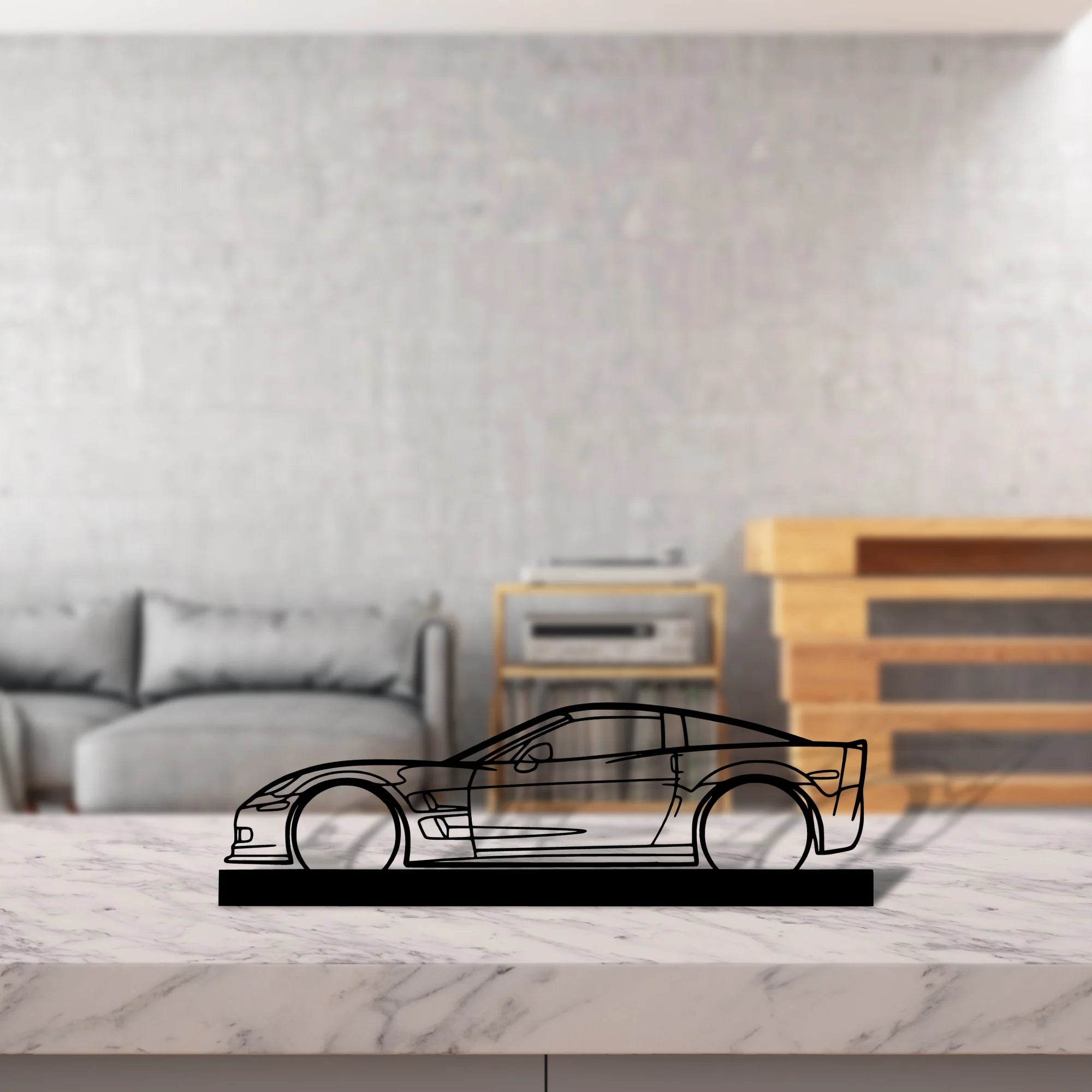 c6-zr1 Silhouette Metal Art Stand - Tinvibe